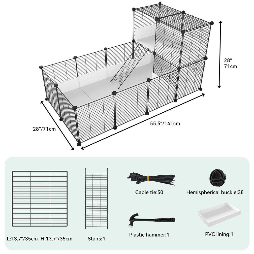 Guinea Pig Cage with Waterproof Plastic Liner G1260
