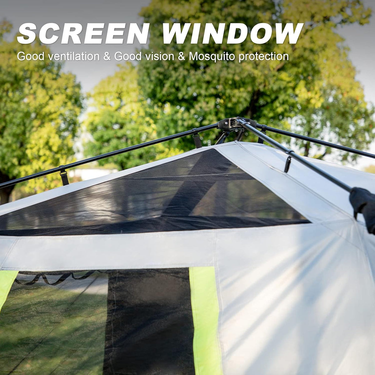 6 Person Water-Resistant Camping Tent with Rainfly I66763