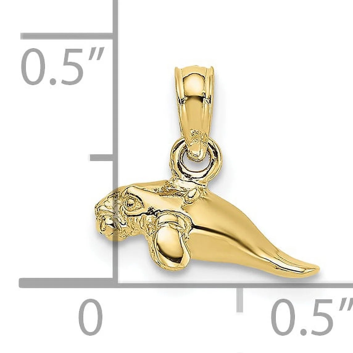 10K Yellow Gold Mini Manatee Charm I576795
