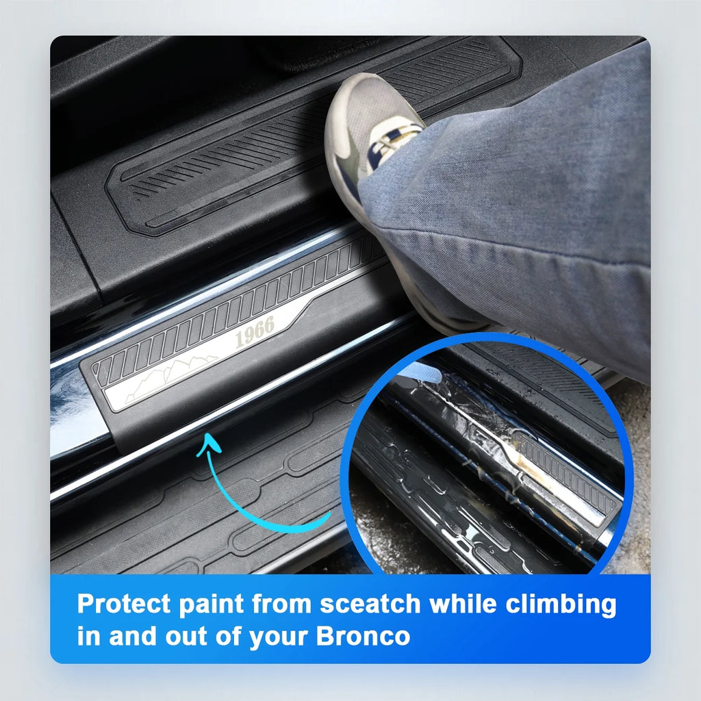 Door Sill Guards Car Door Sill Edge Protector Entry Guards Trim Threshold Protector O528723