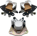 Front Left Right & Rear Brake Calipers for Suzuki Vinson 500 LT-A500F/LT-F500F 2003-2007 Pack of 2 Z76075