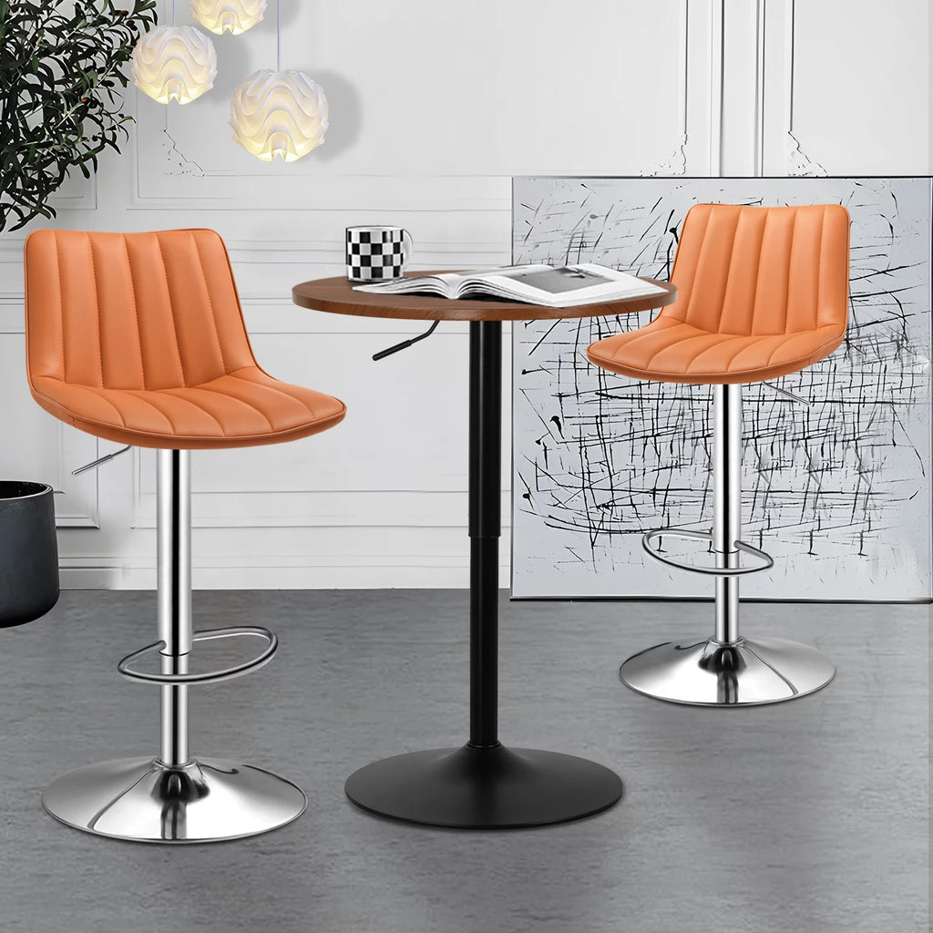 3 Pieces Bar Table and Chair Set Brown K670