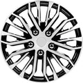 17 Inch Black and Silver Universal Wheel Covers, Set of 4 H32508