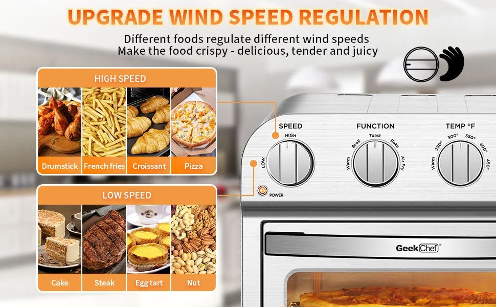 10.6QT Air Fryer Oven Combo X33678
