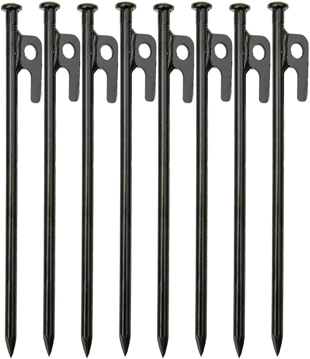 15.7 Inches 20 Pcs Heavy Duty Steel Tent Stakes T777