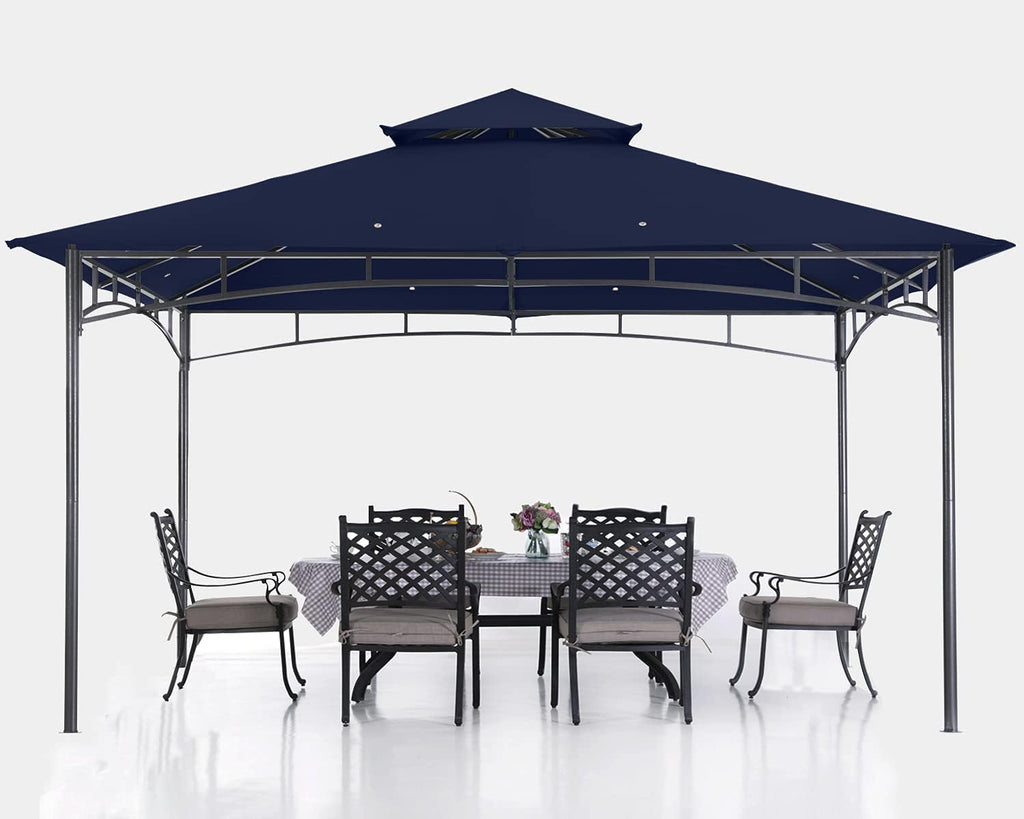 10x12 Dark Gray Outdoor Gazebo Canopy E81011
