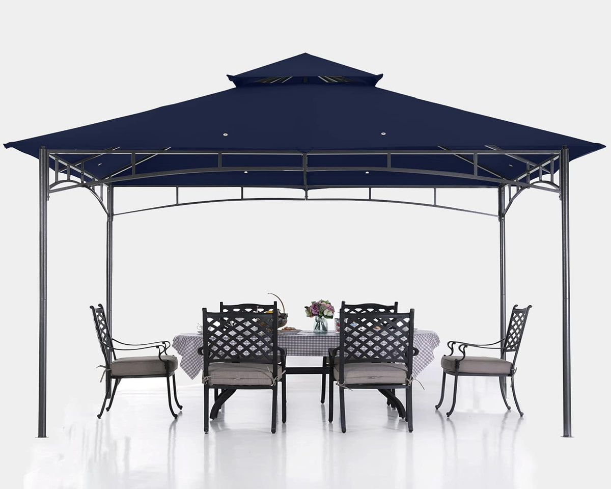 10x12 Dark Gray Outdoor Gazebo Canopy E81011