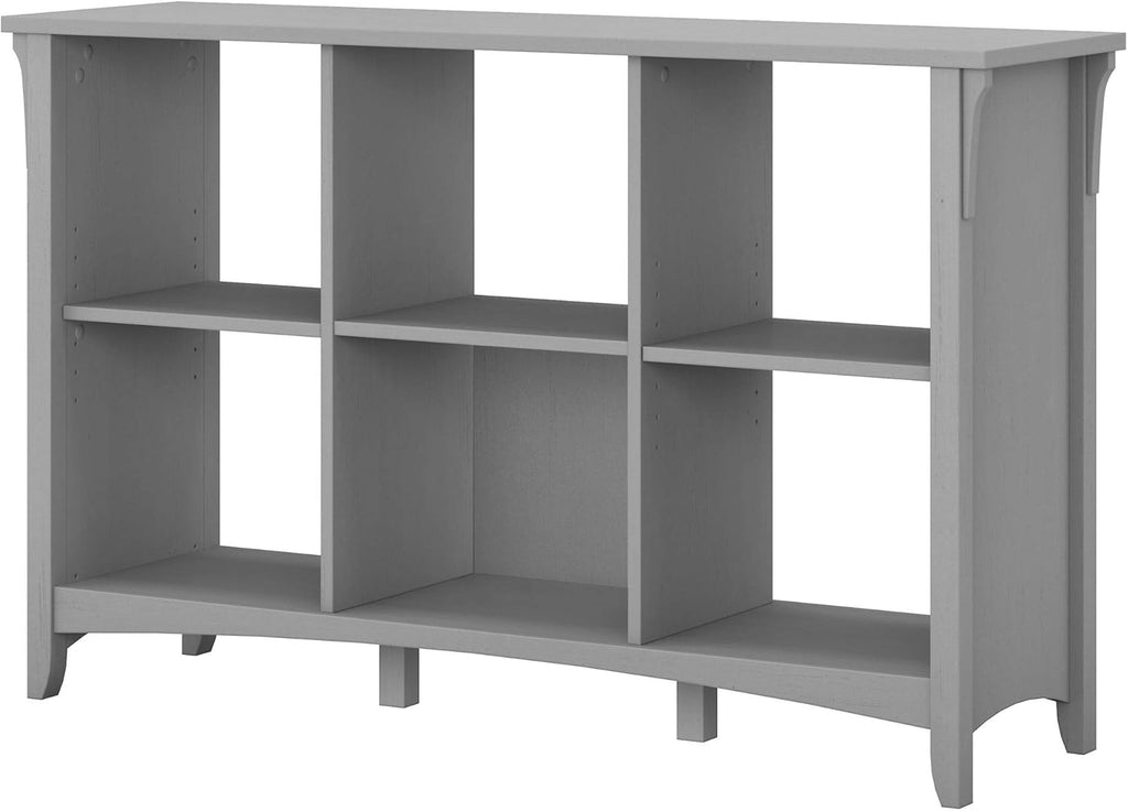 Cape Cod Gray Storage Cabinet with Doors & 6 Cube Organizer E653693