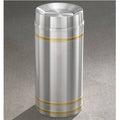 12 gal Satin Aluminum Waste Receptacle E2088