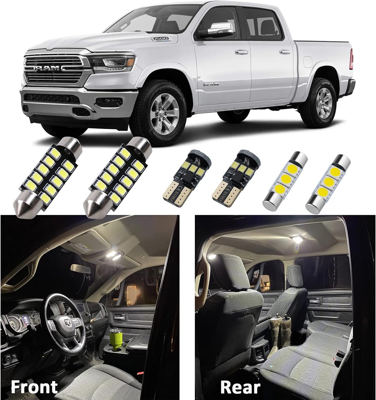 12PCS CANBUS LED Interior Light Kit 6000K White Y8416