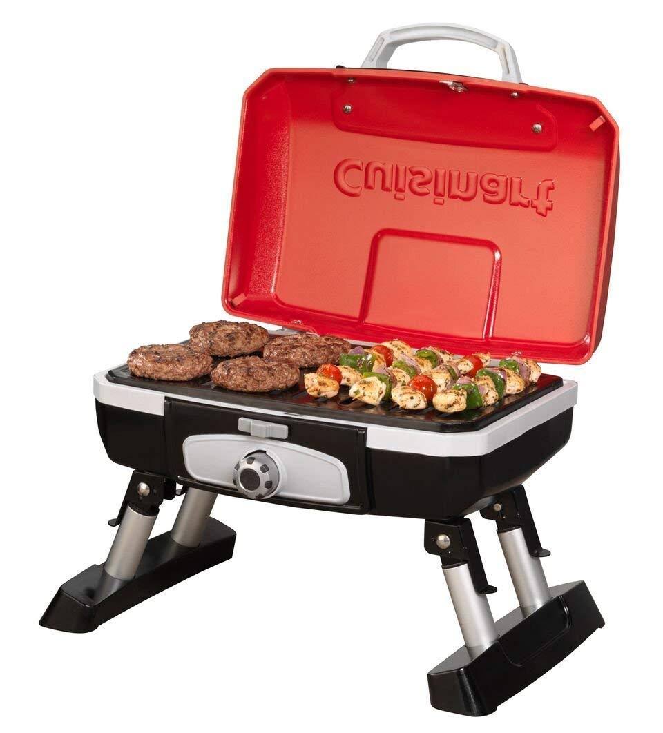 Red Portable Tabletop Gas Grill J659