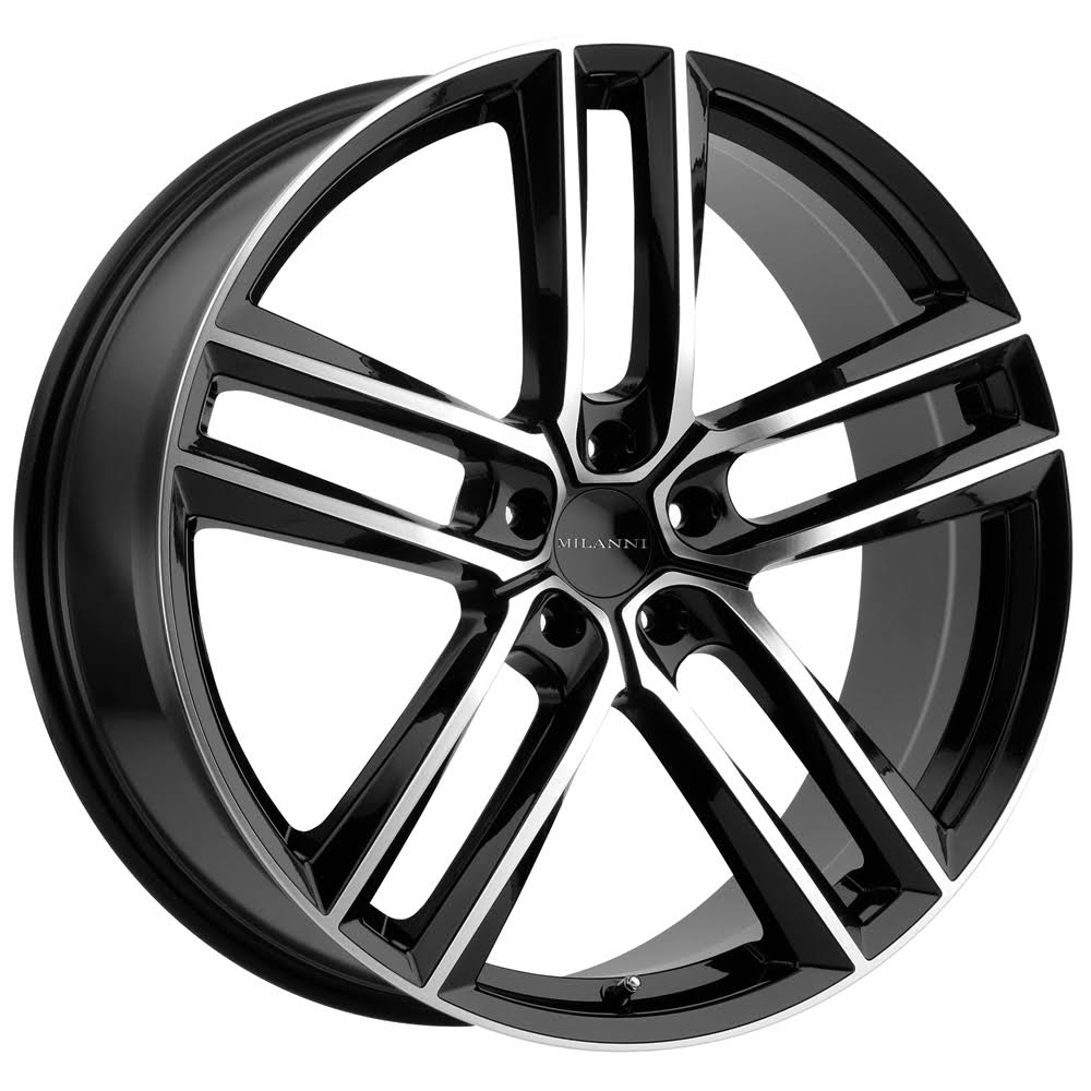 18x8.5 5x112 Gloss Black Machined Wheel K76016