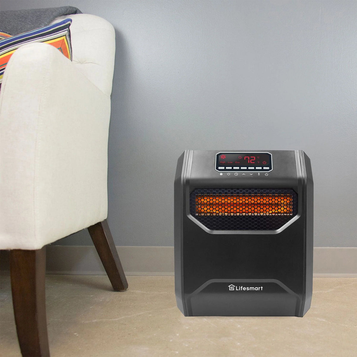 1500W 6 Element Infrared Large Room Space Heater W12577