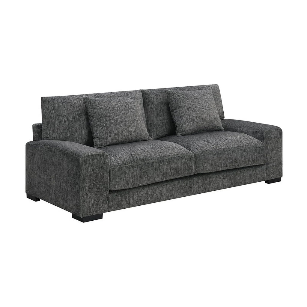 Gray Microfiber Sofa P391353