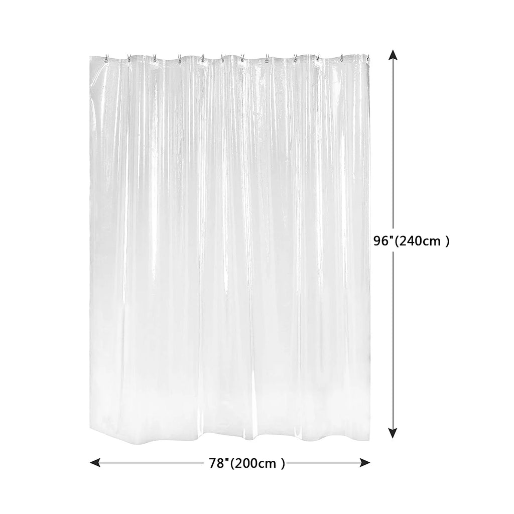 Extra Long Waterproof Frosted Shower Curtain Liner with Rustproof Metal Grommets 78"*96" K7455