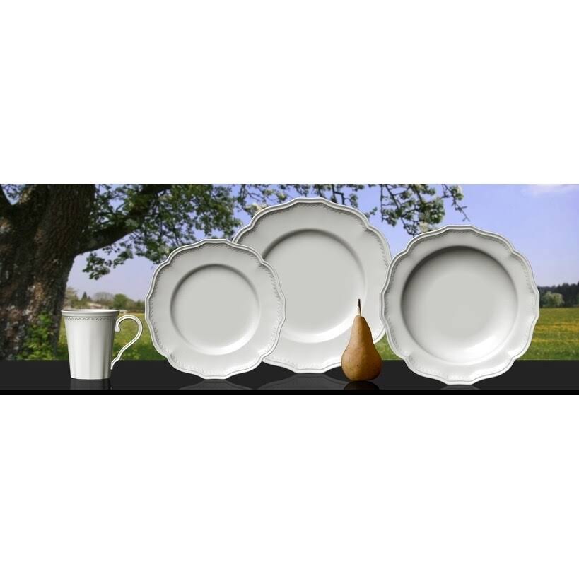 16-Piece White Dining Set H9453
