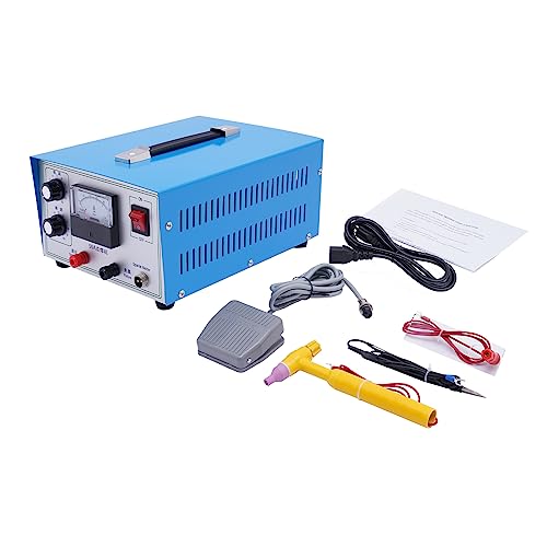 110V Blue Jewelry Welding Machine Spot Welder with Foot Pedal V1616