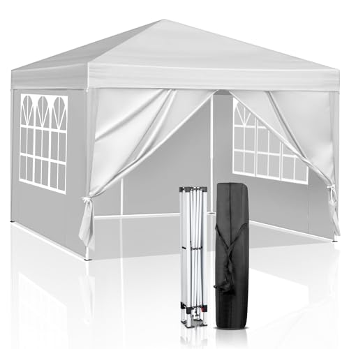10x20ft Pop Up Canopy Tent with 4 SideWalls D278499