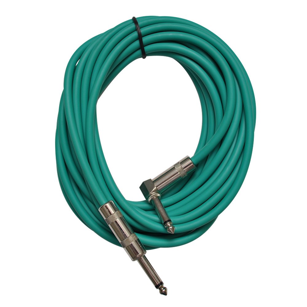 6 Pack 20 Foot Right Angle to Straight Guitar Cables R760