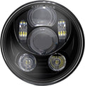 5.75 inch LED Headlight with Halo DRL Black Pack of 2 M34535