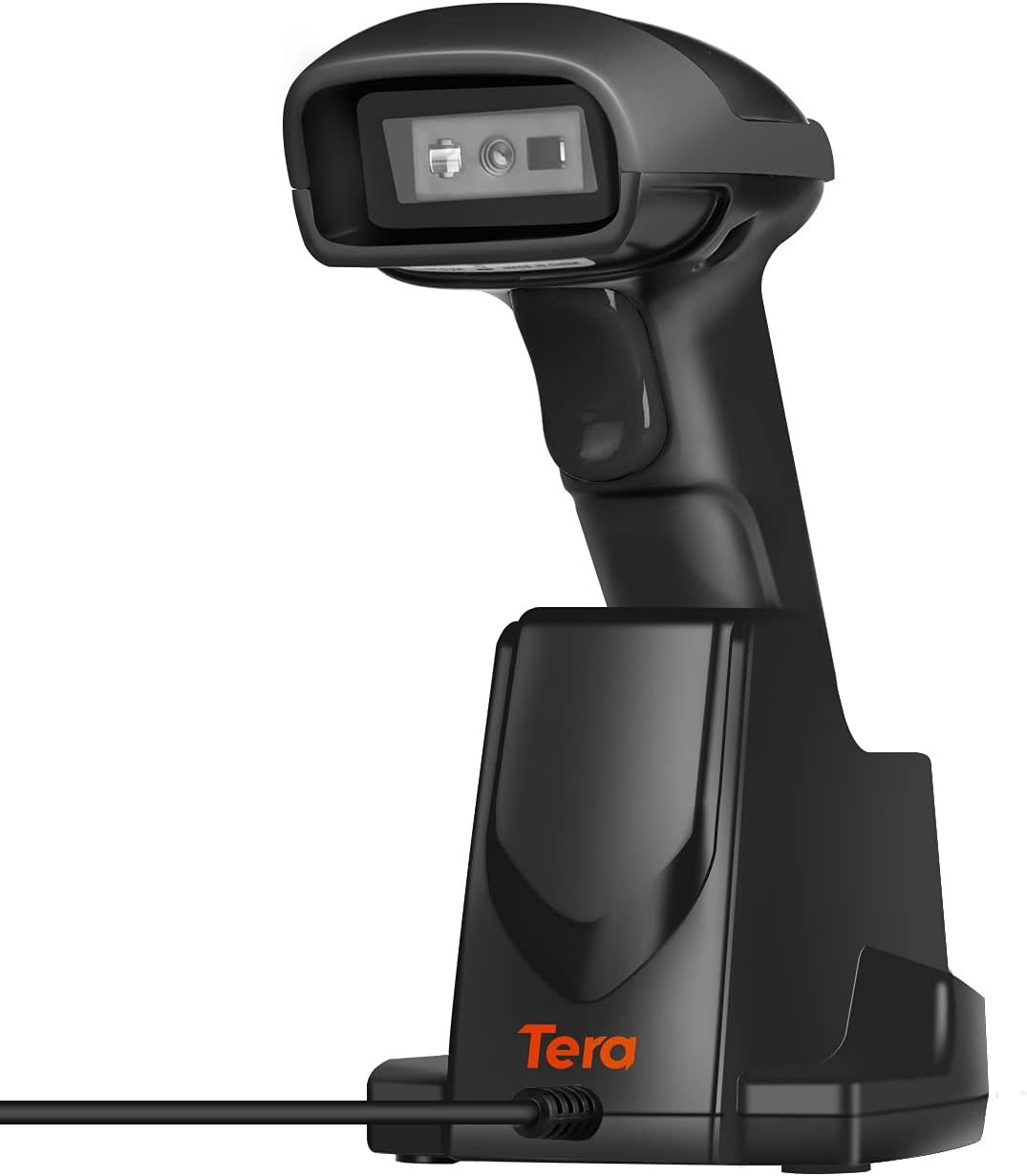 Wireless Barcode Scanner 1D 2D QR with USB Charging Base, Pack of 2 U1357