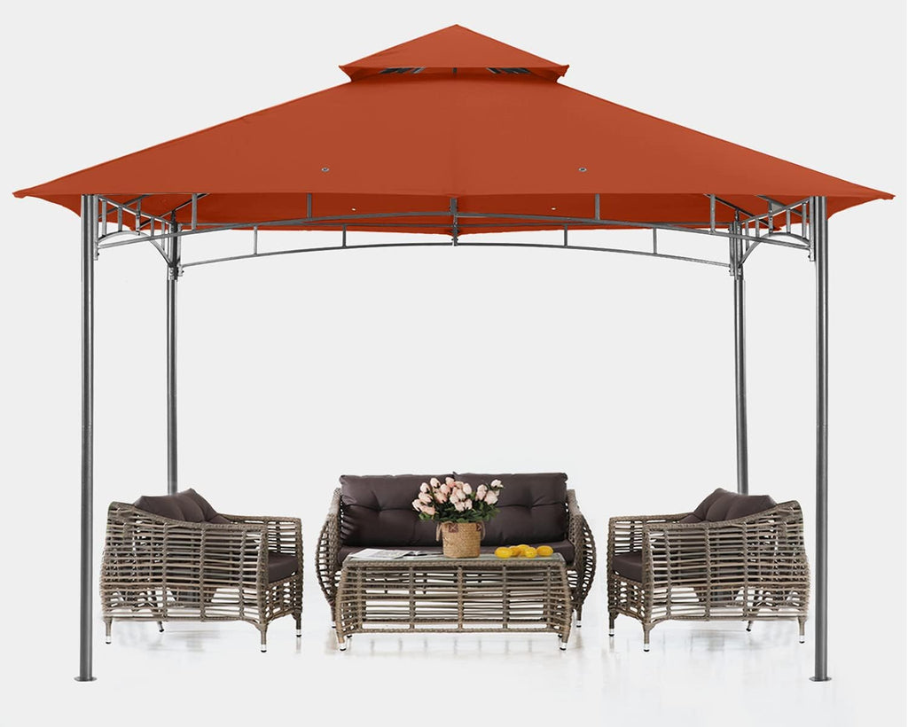 10x12 Dark Gray Outdoor Gazebo Canopy E81011