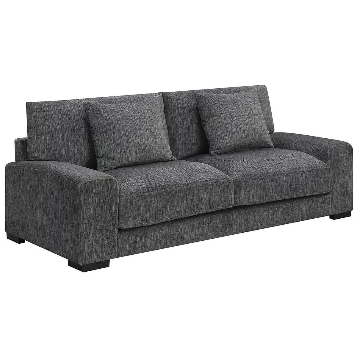 Gray Microfiber Sofa P391353