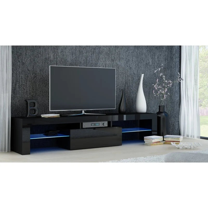 Black TV Stand with LED C19731