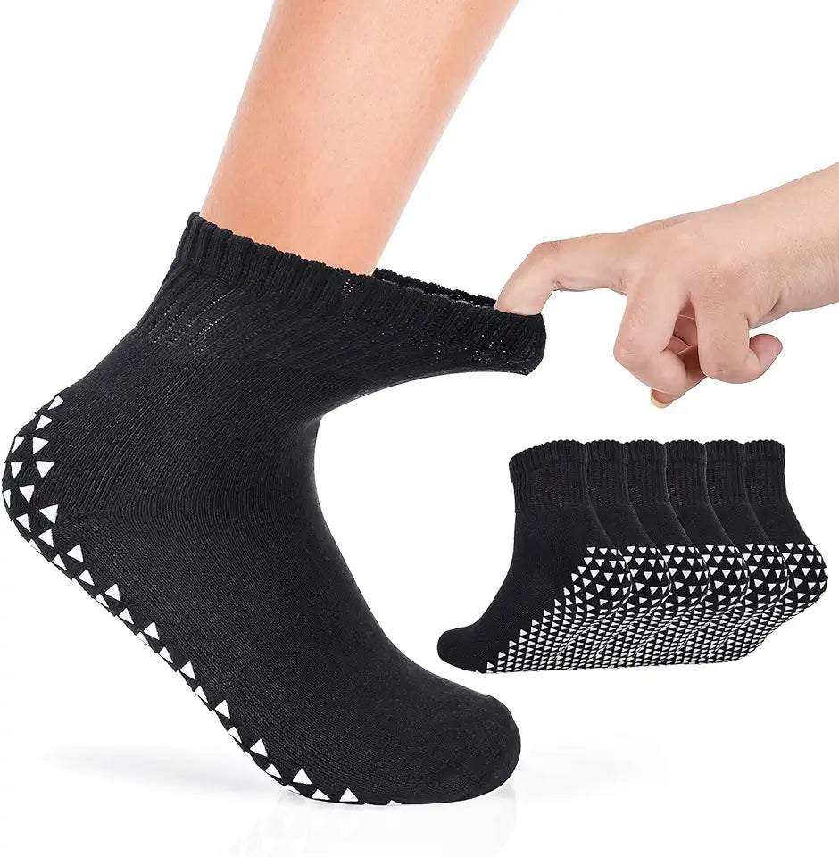 3 Pairs Wide Non-Skid Socks A870