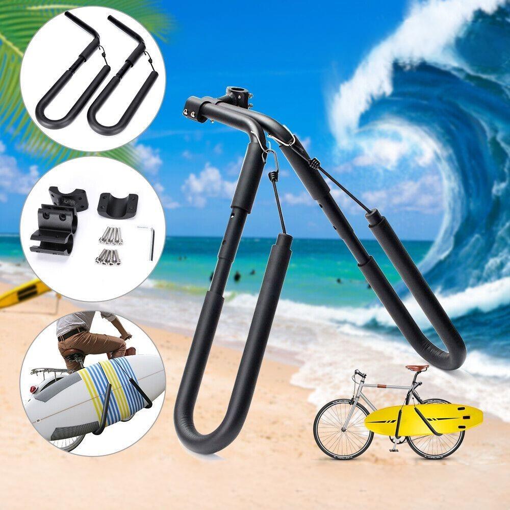 Adjustable Surfboard Rack Bike Carrier Black P3735