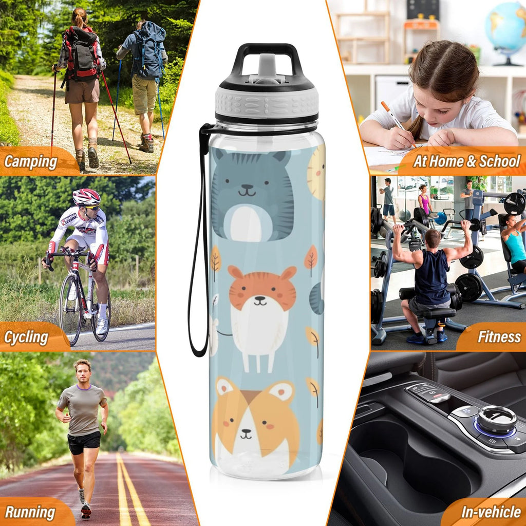 32oz Leakproof Tritan Sports Water Bottle with Straw X363777