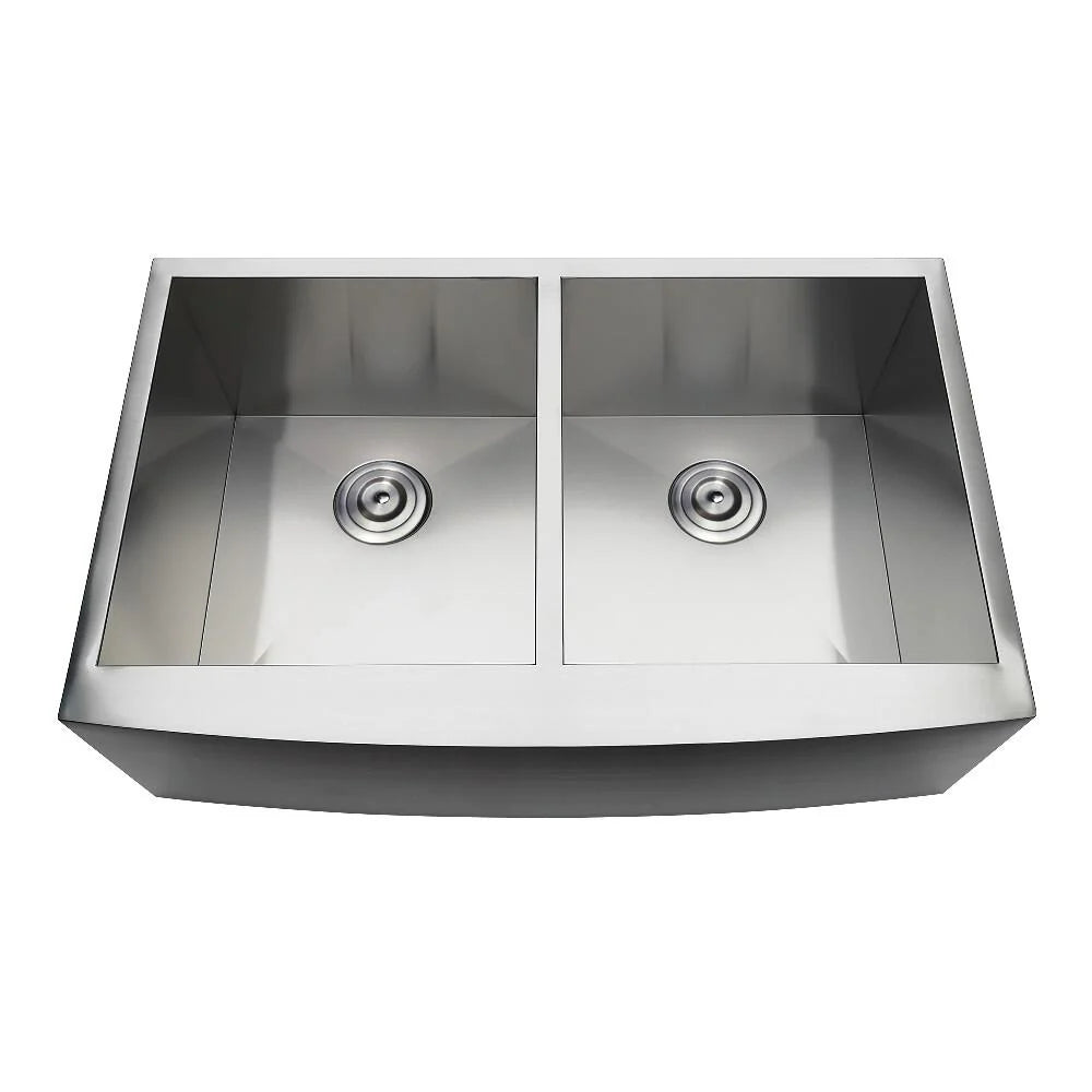 33 In. Stainless Steel Double Farmhouse Kitchen Sink Q58141