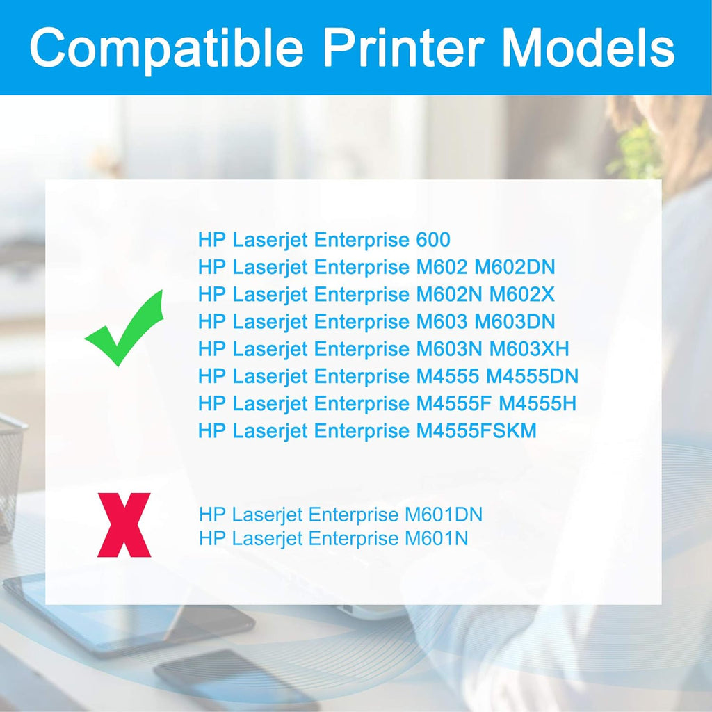 Compatible Toner Cartridge for HP 90X CE390X (1-Pack Black) L567