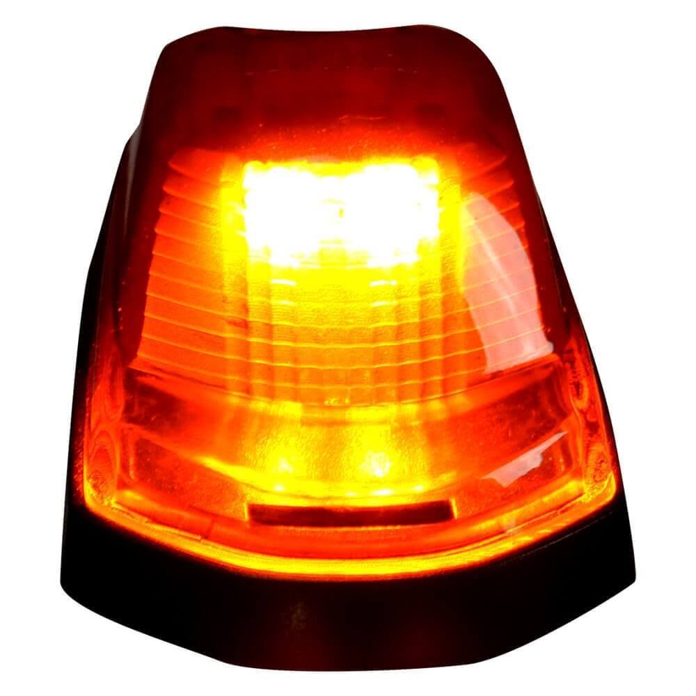 Black High-Power LED Cab Roof Light with Amber Lens D44812