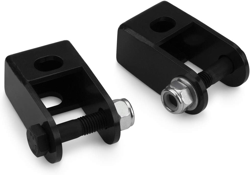 Front 2" Rear Leveling Lift Kit Adjustable Torsion Keys + Rear Blocks + U-bolts + Shock Extenders Fits 2011-2019 Chevy Silverado GMC Sierra 2500HD 3500HD 4WD L51075