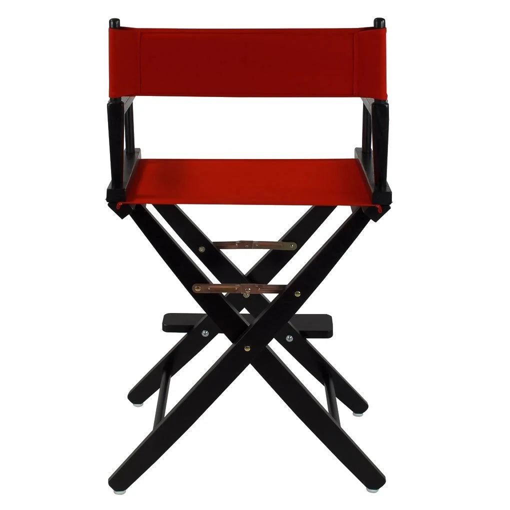 Black Frame Directors Chair with Red Cover R5363