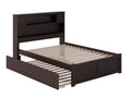 Espresso Full Platform Bed with Trundle Bed N211428