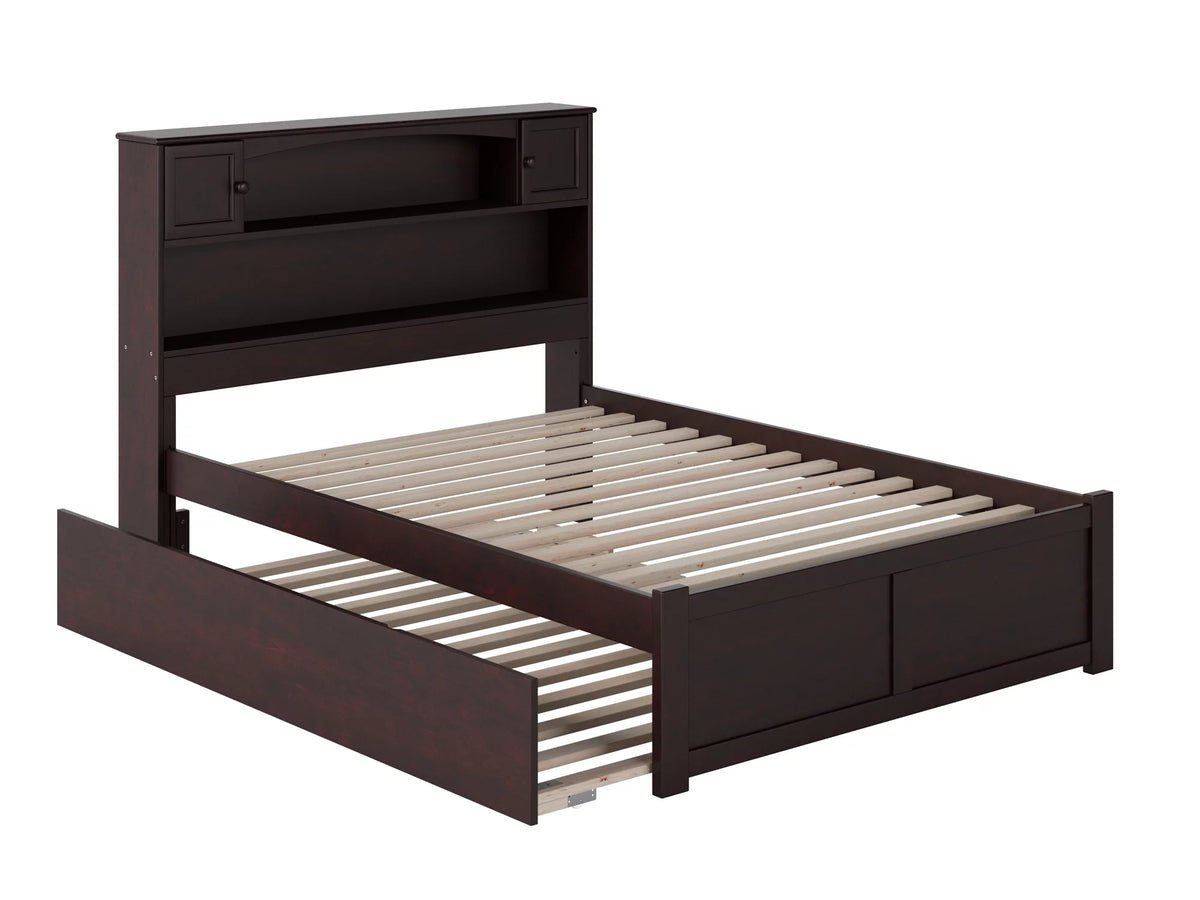 Espresso Full Platform Bed with Trundle Bed N211428