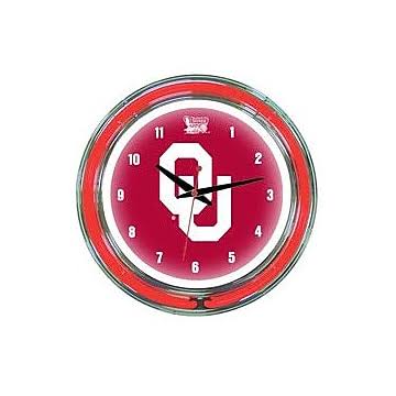 Oklahoma Neon Wall Clock C88748