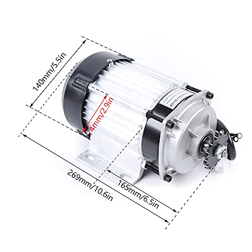 48V Electric Brushless Motor Kit with 30A Speed Controller and Throttle Grip Kit S992665