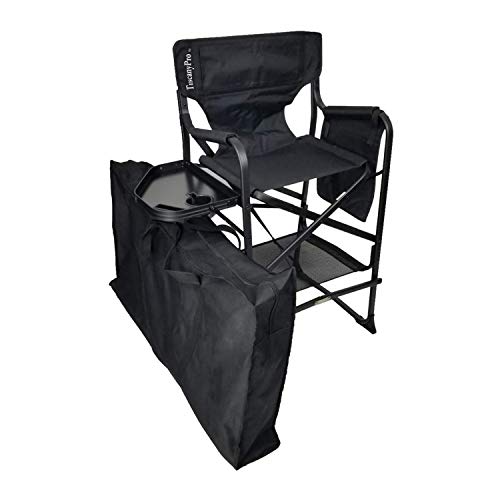 Portable Heavy-Duty Makeup Artist Chair with Umbrella Light Kit P387