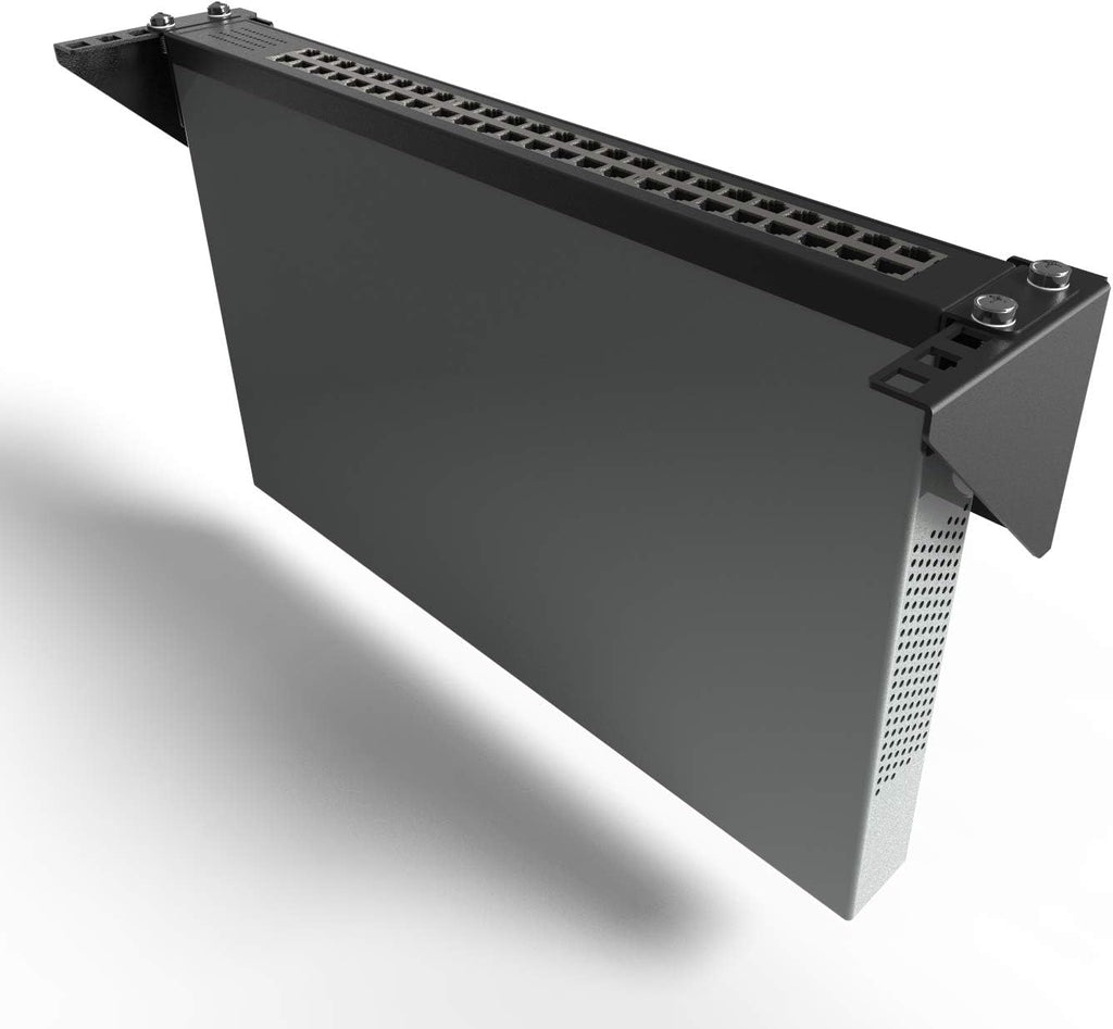 4U 19 Inches Cold Rolled Steel Wall Mountable Vertical Rack Pack of 2 F913