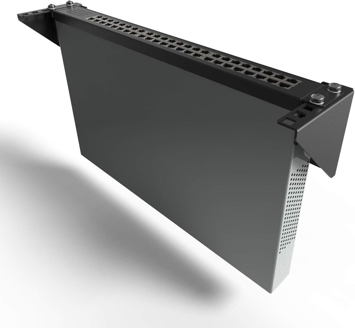 4U 19 Inches Cold Rolled Steel Wall Mountable Vertical Rack Pack of 2 F913
