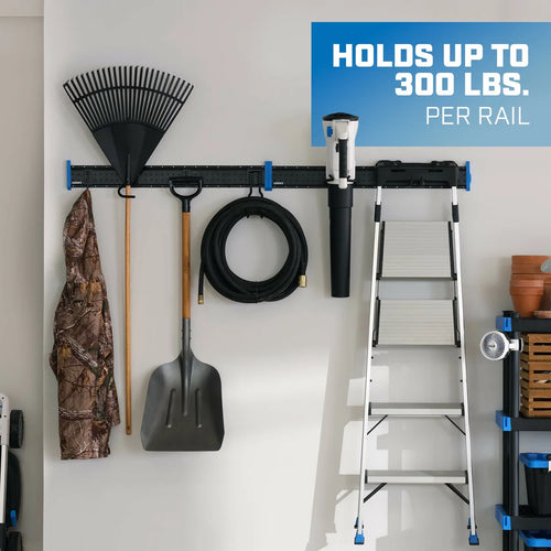 12-Piece Garage Storage Rail Starter Kit V6526