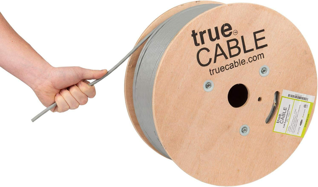 1000ft Black 23AWG 4 Pair Solid Bare Copper Bulk Ethernet Cable R675909