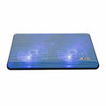 Blue Double Fans Laptop Cooling Pad with Two USB Ports O81175