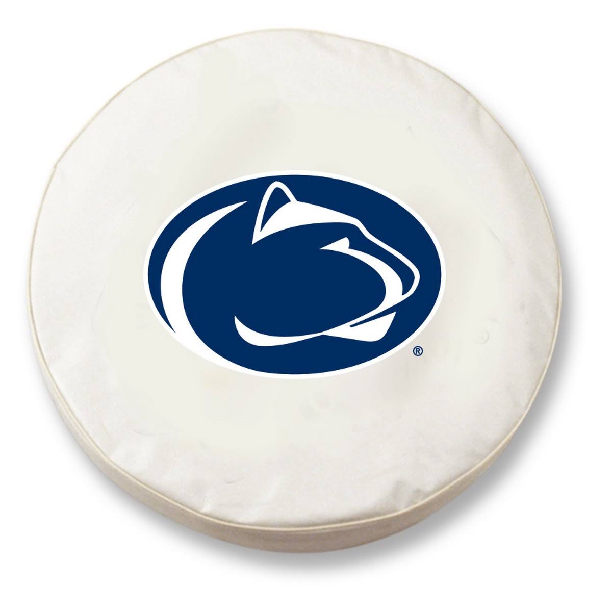 White Vinyl Fitted Car Tire Cover A730