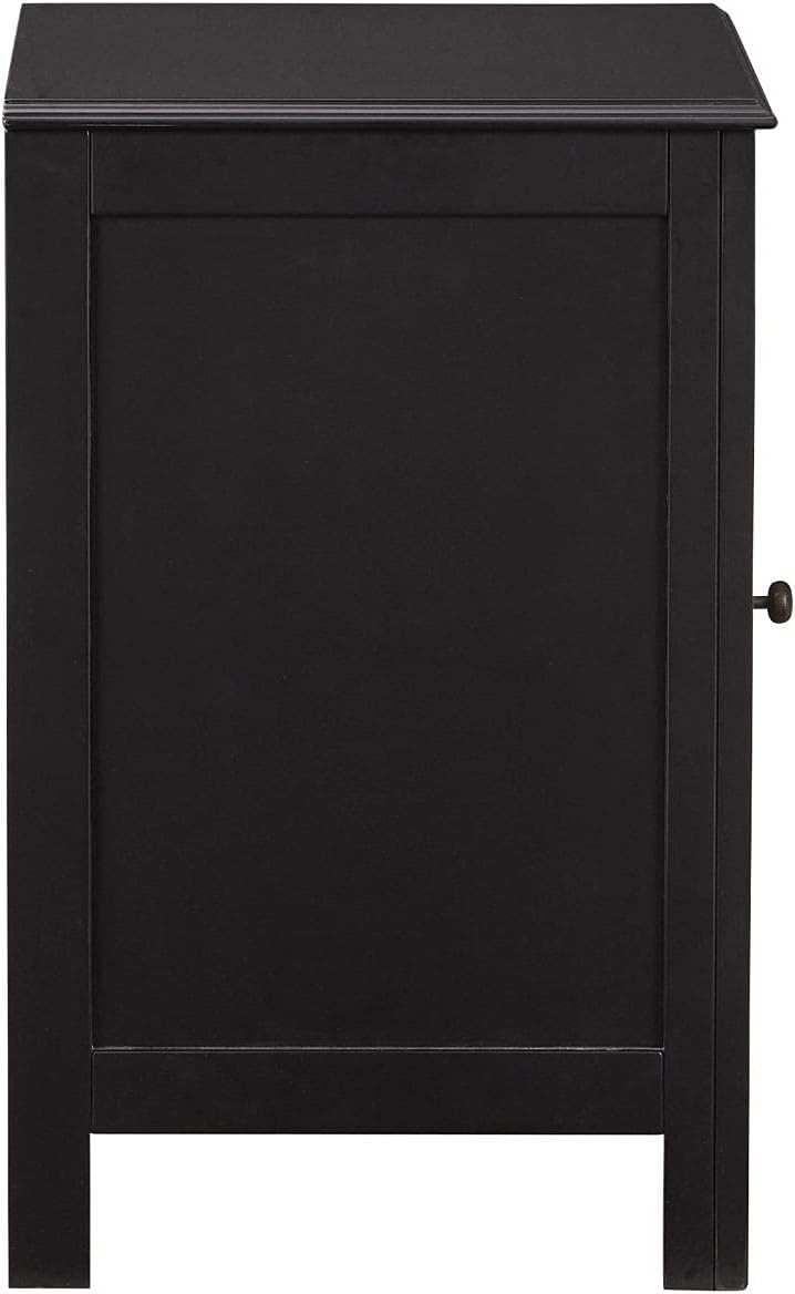 Black Modern Farmhouse Accent Cabinet End Table M3020