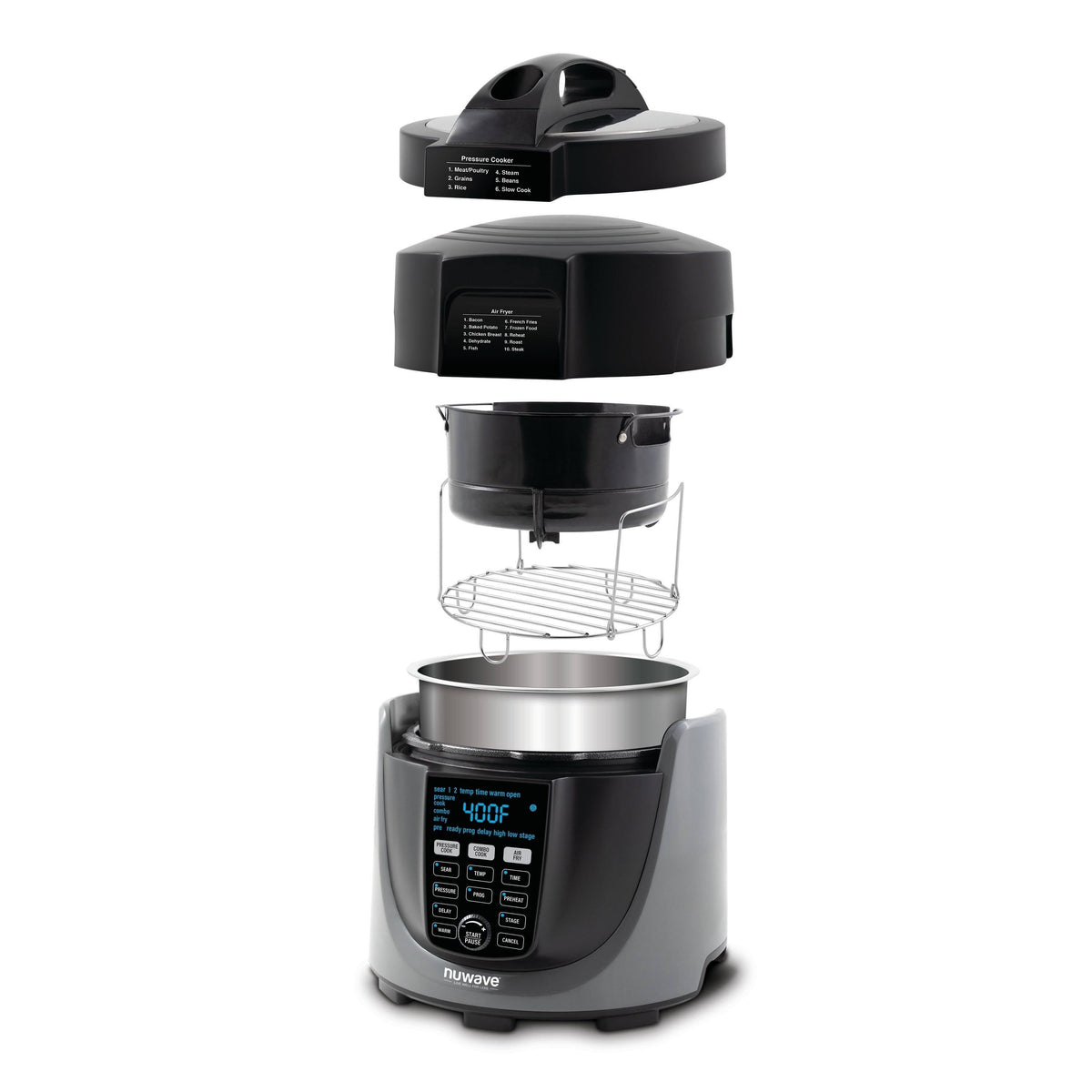 6 qt Pressure Cooker Air Fryer Combo Q56321