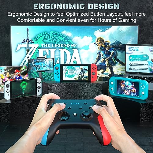 Wireless Pro Controller for Nintendo Switch 2/Switch/Lite/Switch OLED/PC with Wake-up, Turbo Vibration Z74115